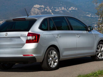Πίσω τζάμι πόρτας δεξί Skoda Rapid Spaceback 2012-